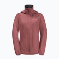Jack Wolfskin Stormy Point 2L Damen Regenjacke rot ocker 7