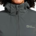 Damen Softshell-Jacke Jack Wolfskin Windhain Hoody slate green 4