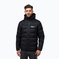 Jack Wolfskin Herren Daunenjacke Nebelhorn Down Hoody schwarz