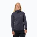Jack Wolfskin Damen-Fleecejacke Kolbenberg Hooded Fz graphit