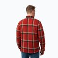 Herren Jack Wolfskin Fleece Sweatshirt Felslicht Check intensiv rost 2