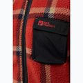 Herren Jack Wolfskin Fleece Sweatshirt Felslicht Check intensiv rost 4