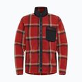 Herren Jack Wolfskin Fleece Sweatshirt Felslicht Check intensiv rost 6