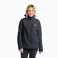 Fleece Hoodie Sweatshirt Damen Jack Wolfskin Cradle Mountain Pile Full Zip phantom
