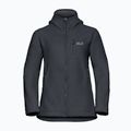 Fleece Hoodie Sweatshirt Damen Jack Wolfskin Cradle Mountain Pile Full Zip phantom 7