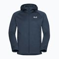 Trekking Hoodie Sweatshirt Herren Jack Wolfskin Peak District Hooded Full Zip midnight sky 7