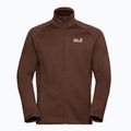 Trekking Hoodie Sweatshirt Herren Jack Wolfskin Peak District Full Ziphot choc 7