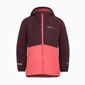 Kinder 3in1 Jack Wolfskin Iceland Jacke sunset coral
