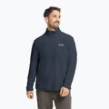 Fleecejacke für Herren Jack Wolfskin Taunus 100 Half Zip midnight sky