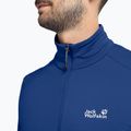 Herren-Trekkingsweatshirt  Jack Wolfskin Litestride Full Zip blue orchid 4