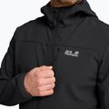 Herren-Windjacke Jack Wolfskin Wild Winds Hooded black 5