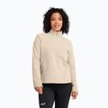 Fleecejacke für Damen Jack Wolfskin Taunus 100 Half Zip oyster