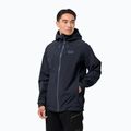 Jack Wolfskin Herren Highest Peak Hardshell Jacke navy blau 1115131_1033