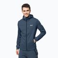Jack Wolfskin Herren Hydro Grid Fleece-Sweatshirt navy blau 1710001_1383