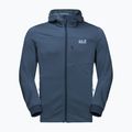 Jack Wolfskin Herren Hydro Grid Fleece-Sweatshirt navy blau 1710001_1383 6