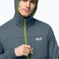 Jack Wolfskin Herren Hydro Grid Fleece-Sweatshirt grau 1710001_6098 3