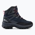 Jack Wolfskin Damen-Trekkingstiefel Rebellion Guide Texapore Mid schwarz-blau 4053801 2
