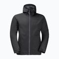 Jack Wolfskin Herren Regenjacke Wisper Ins schwarz 7