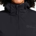 Damen Softshell-Jacke Jack Wolfskin Windhain Hoody schwarz 4