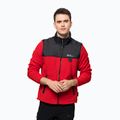 Jack Wolfskin Herren Dna Grizzly Fleece-Sweatshirt rot 1709982