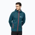 Herren Jack Wolfskin Hydro Grid Hooded FZ Fleece-Sweatshirt blau 1710002