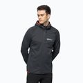 Herren Jack Wolfskin Hydro Grid Hooded FZ Fleece-Sweatshirt grau 1710002