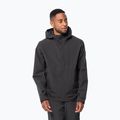 Jack Wolfskin Herren Mainkai Regenjacke schwarz 1115761