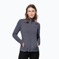 Jack Wolfskin Damen-Trekkingjacke Peak Grid Fleece grau 1710351