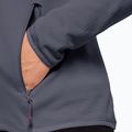 Jack Wolfskin Damen-Trekkingjacke Peak Grid Fleece grau 1710351 3