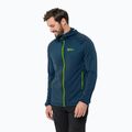 Herren-Trekkingjacke Jack Wolfskin Kolbenberg Hooded FZ navy blau 1711011