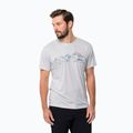 Herren Jack Wolfskin Peak Grafik Trekking-T-Shirt weiß 1807183