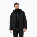 Jack Wolfskin Herren 3-in-1 Jacke Taubenberg 3In1 schwarz 6001 3