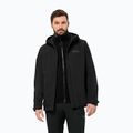 Jack Wolfskin Herren 3-in-1 Jacke Taubenberg 3In1 schwarz 6001 3