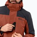 Jack Wolfskin Herren Regenjacke Romberg 3in1 karminrot 6