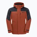 Jack Wolfskin Herren Regenjacke Romberg 3in1 karminrot 8