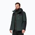 Jack Wolfskin Herren Jasper 3in1 Regenjacke schwarz oliv 2