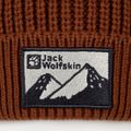 Jack Wolfskin Edo Badge Beanie karminrote Wintermütze 4