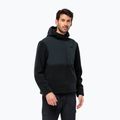 Herren Jack Wolfskin Felslicht Kapuzenfleece-Sweatshirt nachtblau
