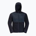 Herren Jack Wolfskin Felslicht Kapuzenfleece-Sweatshirt nachtblau 8