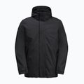 Jack Wolfskin Herren Regenjacke Feldberg Luntal 3in1 schwarz 9