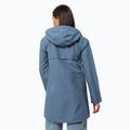 Damen Jack Wolfskin Cape West Regenmantel elementar blau 2