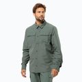 Jack Wolfskin Barrier L/S hedge grünes Herren-Trekkinghemd