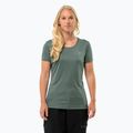 Damen-Trekking-T-Shirt Jack Wolfskin Peak Graphic heckengrün