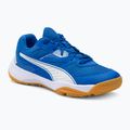 Volleyballschuhe Kinder PUMA Solarflash Jr II blau-weiß 168833