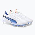PUMA King Ultimate MXSG Herren Fußballschuhe puma weiß/puma schwarz/blau glimmer/ultra orange 4