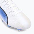 PUMA King Ultimate MXSG Herren Fußballschuhe puma weiß/puma schwarz/blau glimmer/ultra orange 7