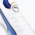 PUMA King Ultimate MXSG Herren Fußballschuhe puma weiß/puma schwarz/blau glimmer/ultra orange 8