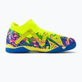 PUMA Future Match Energy IT + Mid Jr Kinder Fußballschuhe Ultra Blau/Gelb Alert/Leuchtend Pink 2