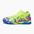 PUMA Future Match Energy IT + Mid Jr Kinder Fußballschuhe Ultra Blau/Gelb Alert/Leuchtend Pink 11