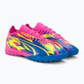PUMA Ultra Match Energy TT Herren Fußballschuhe leuchtend pink/gelb/ultra blau 6